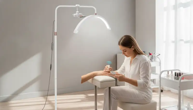 Die 5 Fach Lupen mit 120 LED und Ständer Professionelle Kosmetiklampe: Präzision trifft Komfort im Nagelstudio